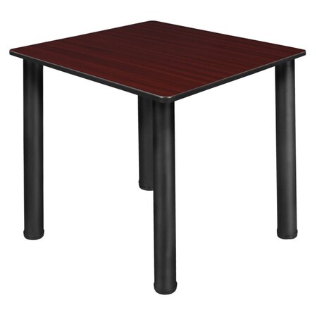 Regency Kee Slim Tables, 30 W, 30 L, 29 H, Wood, Metal Top, Mahogany TB303018MHBPBK